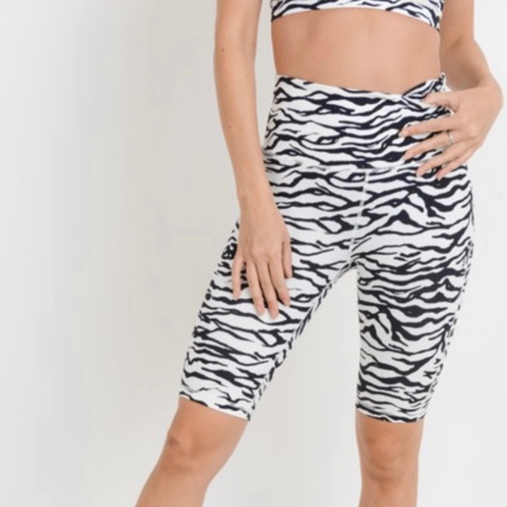 LAST CALL Zebra Gym Shorts